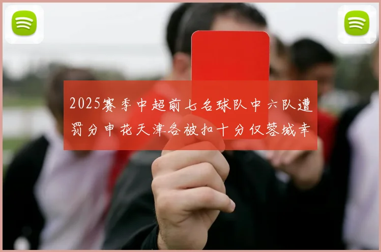 2025赛季中超前七名球队中六队遭罚分申花天津各被扣十分仅蓉城幸免